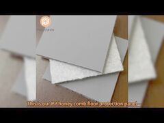 Protection provisoire de plancher de panneau de nid d'abeilles de polypropylène de pp