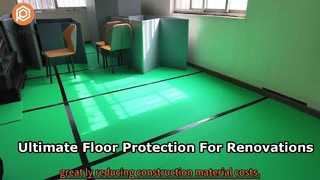 Protection de sol en panneau nid d'abeille PP recouvert de tissu de 5 mm