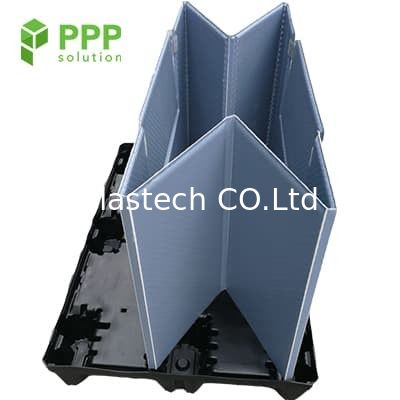 1200x1000x1000 plastique pliable Gaylord Boxes pour le conteneur des véhicules à moteur de douille