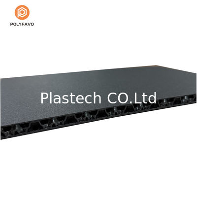 Tableau de nid d'abeille en PP noir texturé 10 mm pour boîtier de vol