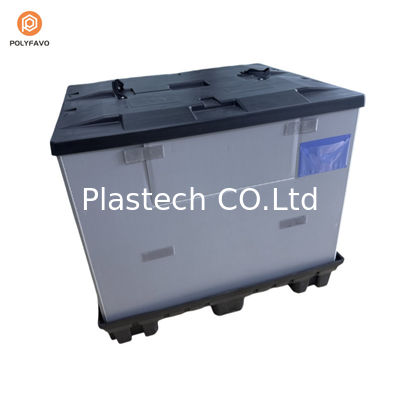 Emballage à manches en plastique transparent en PEHD empilable de 1200x1000x900 mm