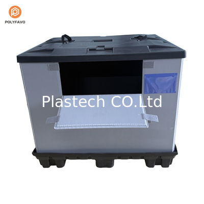 Emballage à manches en plastique transparent en PEHD empilable de 1200x1000x900 mm