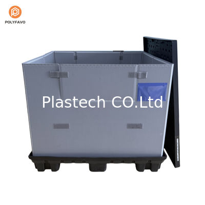 Emballage à manches en plastique transparent en PEHD empilable de 1200x1000x900 mm