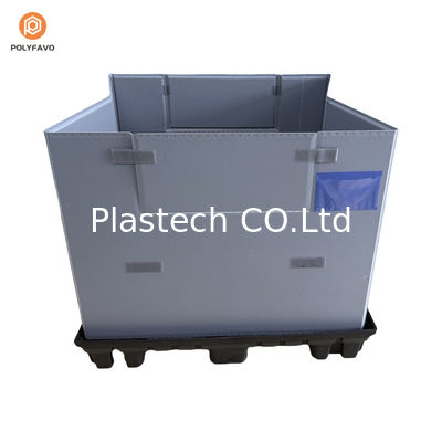Emballage à manches en plastique transparent en PEHD empilable de 1200x1000x900 mm