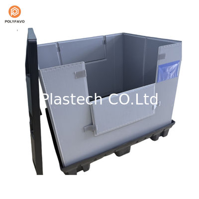 Emballage à manches en plastique transparent en PEHD empilable de 1200x1000x900 mm