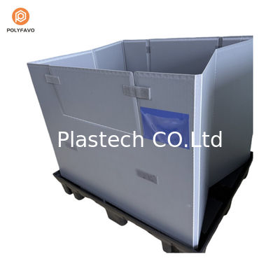 Emballage à manches en plastique transparent en PEHD empilable de 1200x1000x900 mm