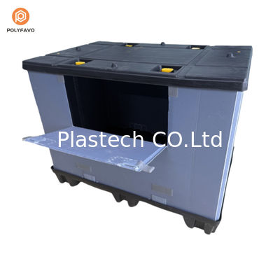 Container à manche en plastique étanche à l'eau Palette Pack à manche pour pièces automobiles
