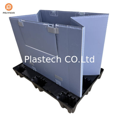 Container à manche en plastique étanche à l'eau Palette Pack à manche pour pièces automobiles