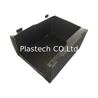 Bac en plastique solide PP empilable, durable et écologique, pour le picking