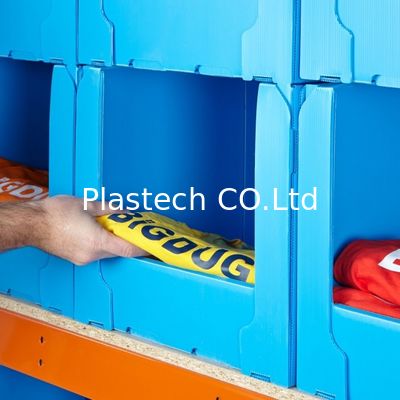 Bac en plastique solide PP empilable, durable et écologique, pour le picking