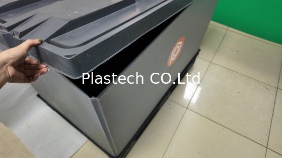 Boîte à palettes pliable en PP en nid d'abeille 1200x800mm Logo personnalisé pliable OEM Contenant rétractable