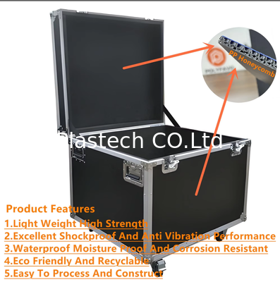 10mm 3200gsm Panneau de nid de miel Casse de vol Accessoires Taille 2300*1200mm Panneaux de vol noirs