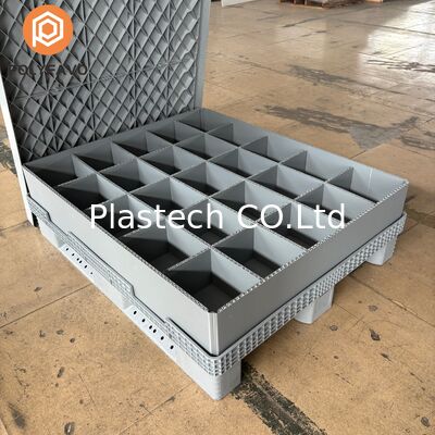 Cage de palettes en plastique en vrac Galylord Pack Boîte à manches de palettes automobiles industrielles Boîte à manches de palettes en plastique