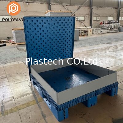 Boîte à manchon et couvercle pour palette, durable et réutilisable
