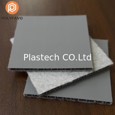 Panneau alvéolaire en plastique polypropylène 5 mm Zhongcheng pour la protection des sols avec envers en feutre