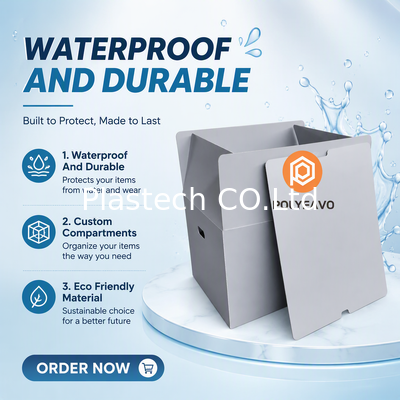Boîte en carton nid d'abeille avec doublure protectrice intégrée Soft-Touch, caisses en plastique PP