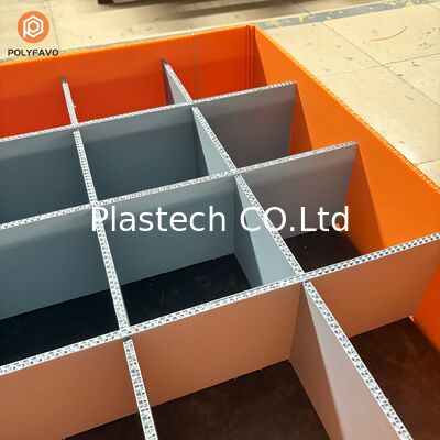 Returnable Collapsible Bulk Box, Pallet Container with Lid and Base, Custom Windows Cutouts 10mm 12mm Wall Thickness