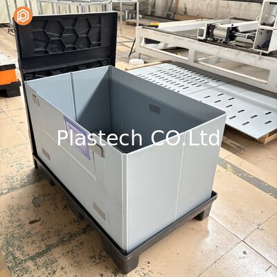  Plastic Pallet Box 1200x1000, Collapsible Plastic Containers 1200x1000 Foldable Crate, Plastic Box 48x40 Inches Custom Cutouts