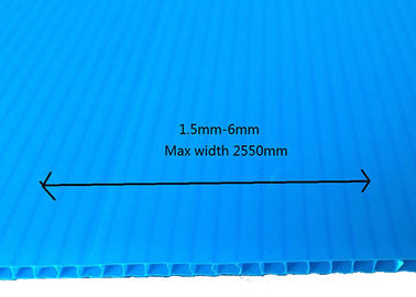 Protection en carton ondulé 2mm bleus en plastique de plancher de Corflute pp 3mm